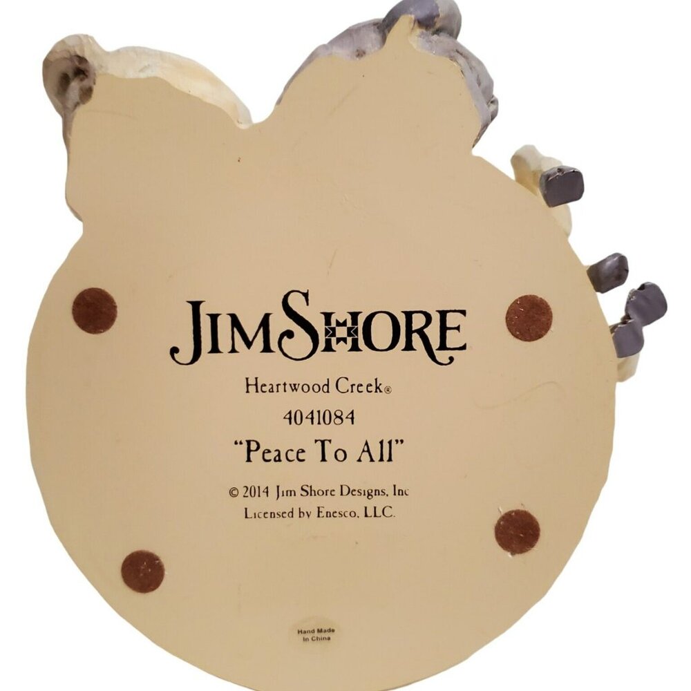 Jim Shore Christmas Angel Peace to All Woodland Animals Deer Fox Racoon Bunny - Picture 13 of 16